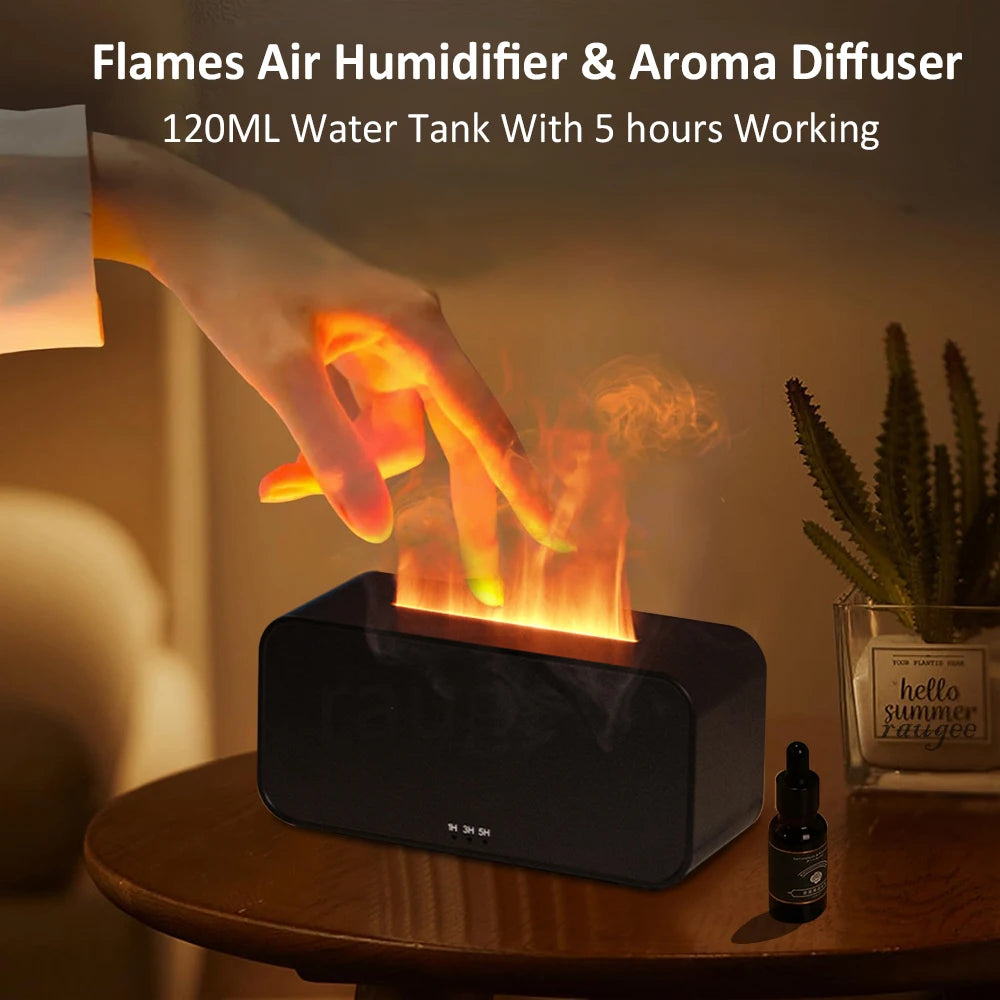 Discovery Flame - Humidificador Ultrasónico con Efecto Fuego Real