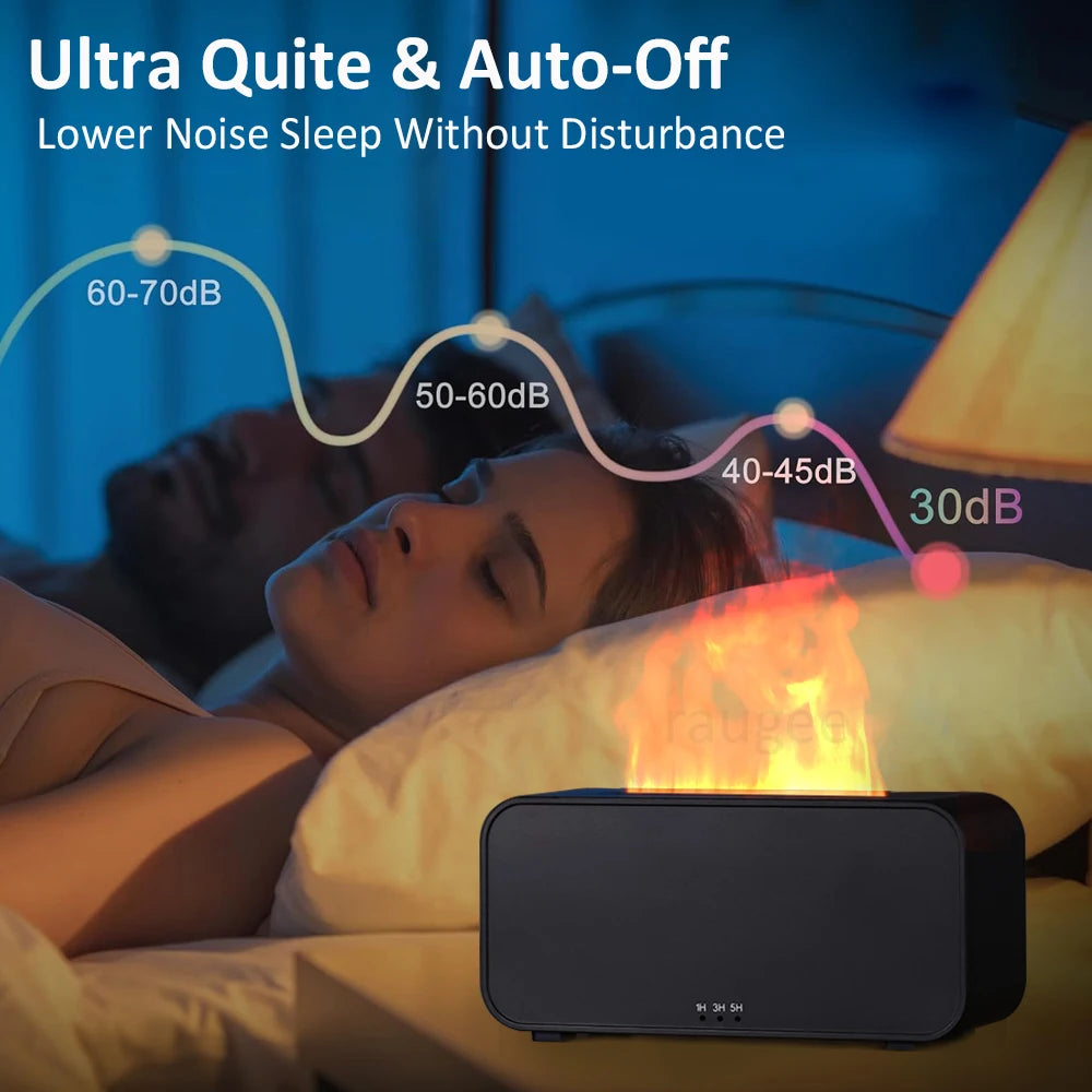 Discovery Flame - Humidificador Ultrasónico con Efecto Fuego Real